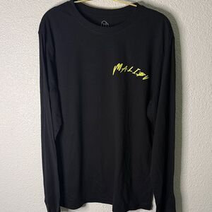 NWT- Original Use-Malibu Surf- Black and Yellow Long Sleeve Tee- Medium